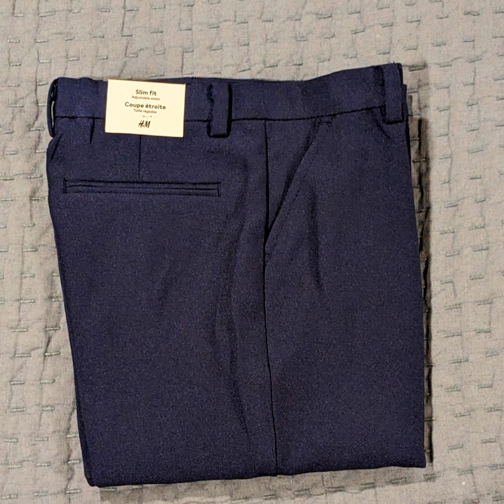 Boys H&M navy blue suit pants